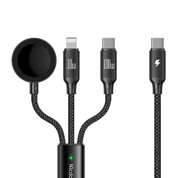 USB-C 3in1 cable Mcdodo CA-4940 USB-C Lightning Apple Watch - Combo Cables<<<USB cables<<<GSM Accessories<<<InnproXML