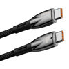USB-C cable for USB-C Baseus Glimmer Series 100W 2m (Black) - USB-C to USB-C<<<USB cables<<<GSM