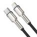 USB-C cable for Lightning Baseus Cafule PD 20W 0,25m (black) - USB-C to Lightning<<<USB cables<<<GSM