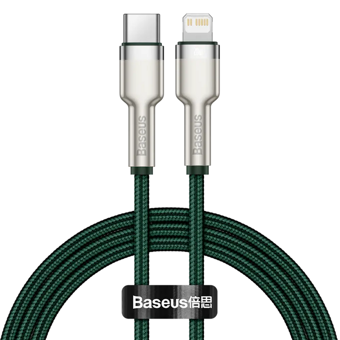 USB-C cable for Lightning Baseus Cafule PD 20W 1m (green) - USB-C to Lightning<<<USB cables<<<GSM