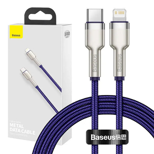 USB-C cable for Lightning Baseus Cafule PD 20W 1m (purple) - USB-C to Lightning<<<USB cables<<<GSM