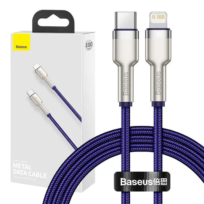 USB-C cable for Lightning Baseus Cafule PD 20W 1m (purple) - USB-C to Lightning<<<USB cables<<<GSM