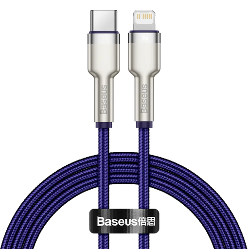 USB-C cable for Lightning Baseus Cafule PD 20W 1m (purple) - USB-C to Lightning<<<USB cables<<<GSM