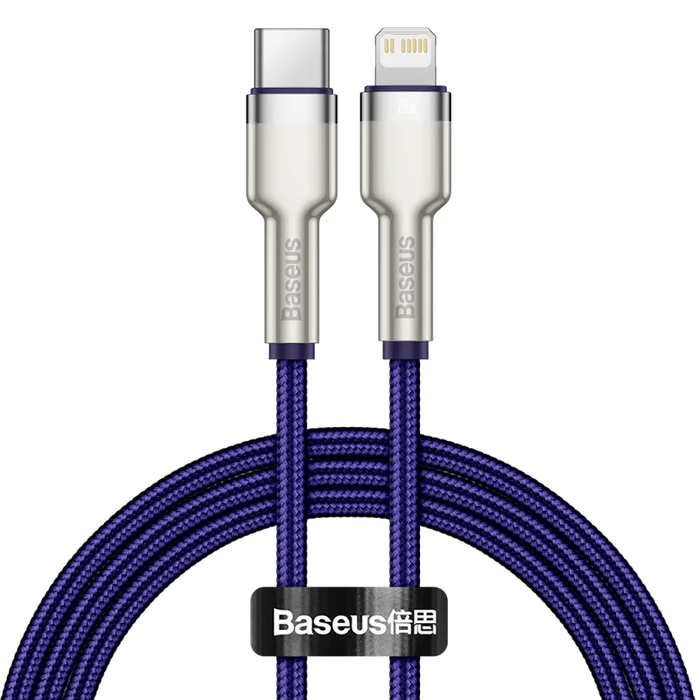 USB-C cable for Lightning Baseus Cafule PD 20W 1m (purple) - USB-C to Lightning<<<USB cables<<<GSM