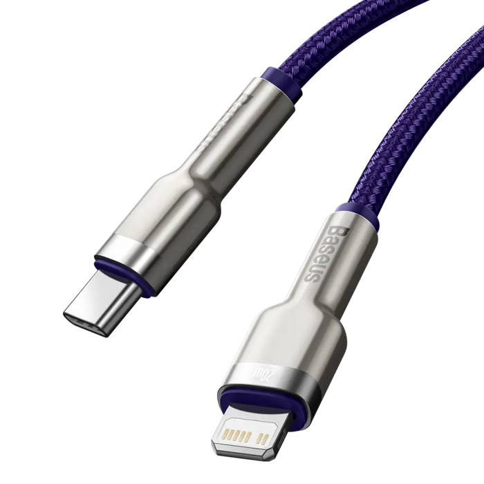 USB-C cable for Lightning Baseus Cafule PD 20W 1m (purple) - USB-C to Lightning<<<USB cables<<<GSM
