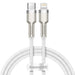 USB-C cable for Lightning Baseus Cafule PD 20W 1m (white) - USB-C to Lightning<<<USB cables<<<GSM
