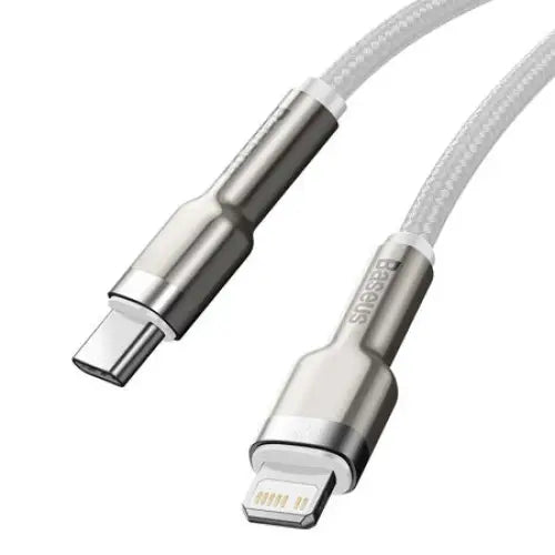 USB-C cable for Lightning Baseus Cafule PD 20W 1m (white) - USB-C to Lightning<<<USB cables<<<GSM