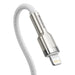 USB-C cable for Lightning Baseus Cafule PD 20W 1m (white) - USB-C to Lightning<<<USB cables<<<GSM
