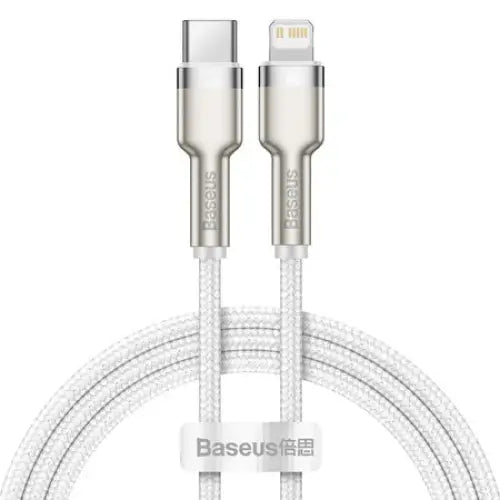 USB-C cable for Lightning Baseus Cafule PD 20W 1m (white) - USB-C to Lightning<<<USB cables<<<GSM