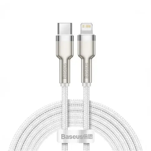USB-C cable for Lightning Baseus Cafule PD 20W 2m (white) - Lightning cable<<<Accessories<<<Основна<<<DunaXML&&&USB-C