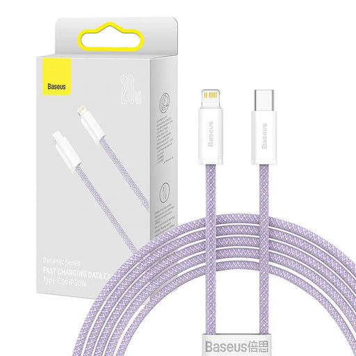 USB-C cable for Lightning Baseus Dynamic Series 20W 2m (purple) - USB-C to Lightning<<<USB cables<<<GSM
