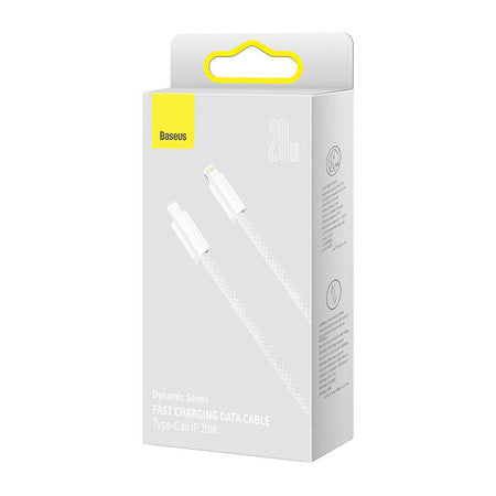 USB-C cable for Lightning Baseus Dynamic Series 20W 2m (white) - USB-C to Lightning<<<USB cables<<<GSM