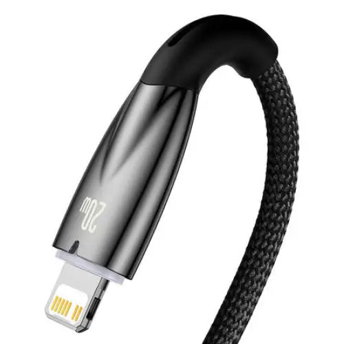 USB-C cable for Lightning Baseus Glimmer Series 20W 1m (Black) - USB-C to Lightning<<<USB cables<<<GSM
