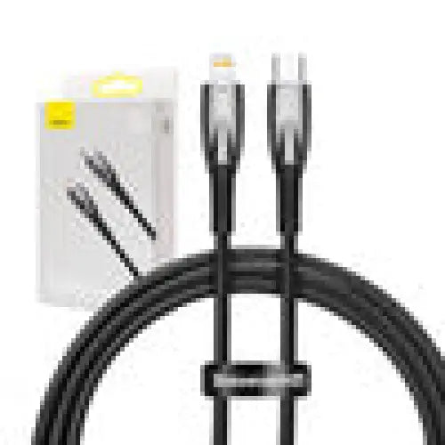 USB-C cable for Lightning Baseus Glimmer Series 20W 1m (Black) - USB-C to Lightning<<<USB cables<<<GSM