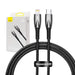 USB-C cable for Lightning Baseus Glimmer Series 20W 1m (Black) - USB-C to Lightning<<<USB cables<<<GSM