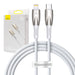 USB-C cable for Lightning Baseus Glimmer Series 20W 1m (White) - USB-C to Lightning<<<USB cables<<<GSM
