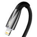 USB-C cable for Lightning Baseus Glimmer Series 20W 2m (Black) - USB-C to Lightning<<<USB cables<<<GSM
