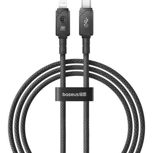 USB C cable - Lightning Baseus Unbreakable 20W 480Mbps 1m - black - Cell phone cables<<<HurtelXML&&&USB