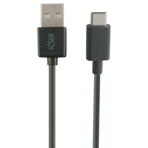 USB-C Cable to USB KSIX 3 m Black - Електроника Телефони и таблети<<<Компютри| Електроника<<<BigBuy&&&USB зарядни и