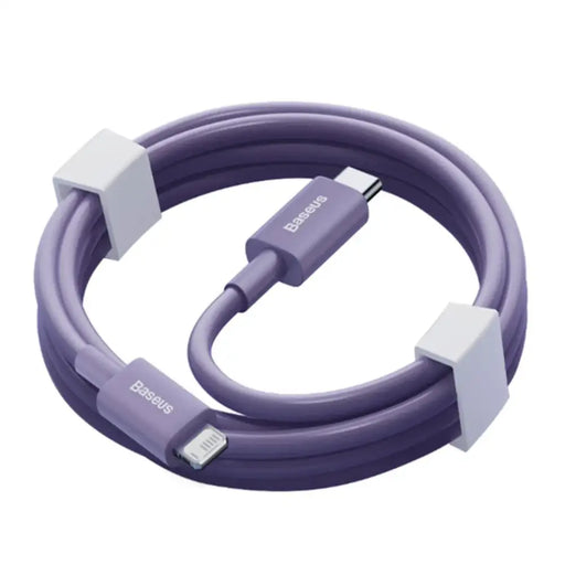 USB-C fast charging / data transfer cable - Lightning PD 20W 1m Baseus Superior Series - purple - Cell phone