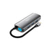 USB-C Hub Urban Factory MHC55UF Grey - Компютър Мрежи и компоненти<<<Компютри| Електроника<<<BigBuy&&&HUB