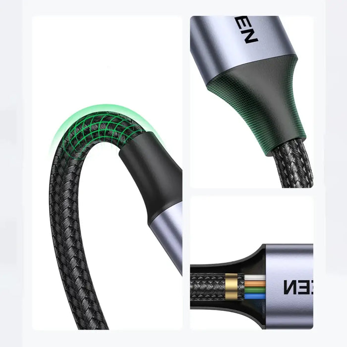 USB C / micro USB-B 3.0 cable Ugreen US565 5Gb/s 3A 1m - gray - Cell phone cables<<<HurtelXML