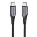 USB-C to USB-C 100W Vention TAHHD 5A 0.5m USB 3.1 Gen2 4K cable (gray) - USB-C to USB-C<<<USB cables<<<GSM