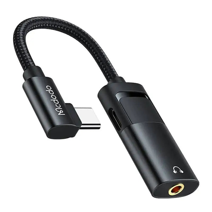 USB-C to AUX mini jack 3.5mm + USB-C adapter Mcdodo CA-1880 (black) - Audio adapters<<<GSM Accessories<<<InnproXML