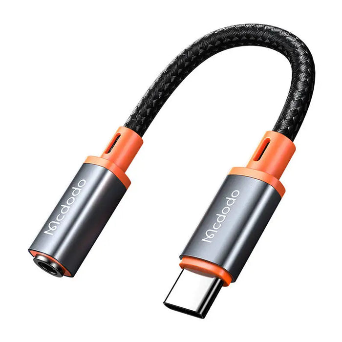 USB-C to AUX mini jack 3.5mm audio adapter Mcdodo CA-7561 DAC 0.11m (black) - Audio cables<<<Audio<<<InnproXML