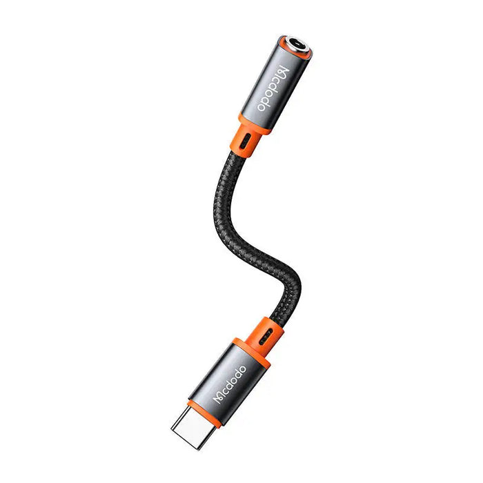 USB-C to AUX mini jack 3.5mm audio adapter Mcdodo CA-7561 DAC 0.11m (black) - Audio cables<<<Audio<<<InnproXML
