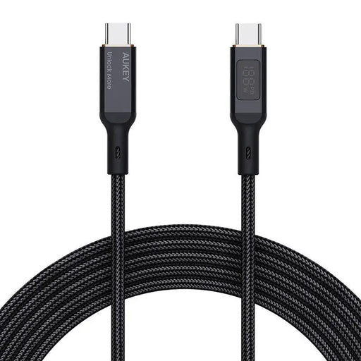USB-C to USB-C Cable Aukey CB-MCC102 100W 1.8m (black) - USB-C to USB-C<<<USB cables<<<GSM Accessories<<<InnproXML