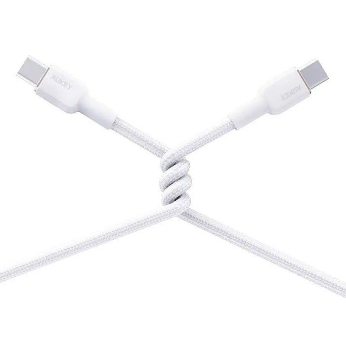 USB-C to USB-C Cable Aukey CB-NCC2 60W 1.8m (white) - USB-C to USB-C<<<USB cables<<<GSM Accessories<<<InnproXML