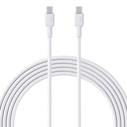 USB-C to USB-C Cable Aukey CB-NCC2 60W 1.8m (white) - USB-C to USB-C<<<USB cables<<<GSM Accessories<<<InnproXML