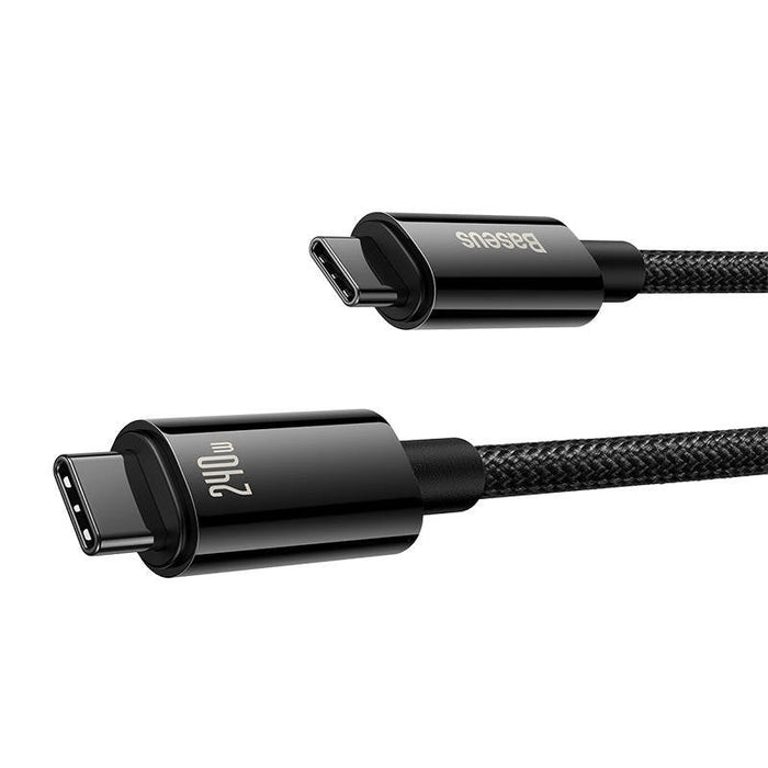 USB-C to USB-C cable Baseus Tungsten Gold 240W 1m (black) - USB-C to USB-C<<<USB cables<<<GSM