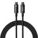 USB-C to USB-C cable Baseus Tungsten Gold 240W 2 m (black) - USB-C to USB-C<<<USB cables<<<GSM