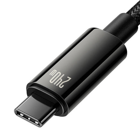 USB-C to USB-C cable Baseus Tungsten Gold 240W 2 m (black) - USB-C to USB-C<<<USB cables<<<GSM