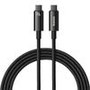 USB-C to USB-C cable Baseus Tungsten Gold 240W 2 m (black) - USB-C to USB-C<<<USB cables<<<GSM