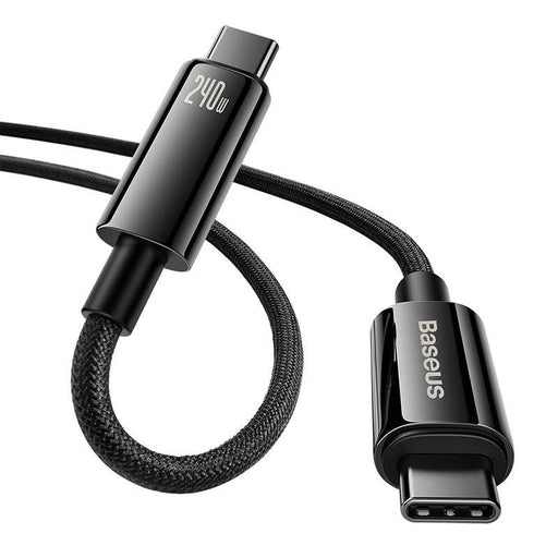 USB-C to USB-C cable Baseus Tungsten Gold 240W 2 m (black) - USB-C to USB-C<<<USB cables<<<GSM