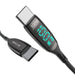 USB-C to USB-C cable BlitzWolf BW-TC23 with display 100W 0.9m (black) - USB-C to USB-C<<<USB cables<<<GSM