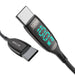 USB-C to USB-C cable BlitzWolf BW-TC23 with display 100W 1.8m (black) - USB-C to USB-C<<<USB cables<<<GSM