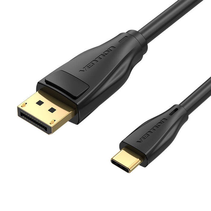 USB-C to DisplayPort 1.4 Cable Vention CGYBH 2m 8K 60Hz/4K 120Hz (black) - Video cables<<<Cables<<<IT