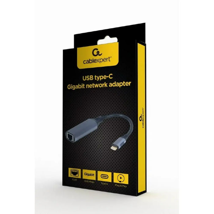 USB-C to Ethernet Adapter GEMBIRD A-USB3C-LAN-01 - Адаптери<<<Компютър Кабели и адаптери<<<Компютри|