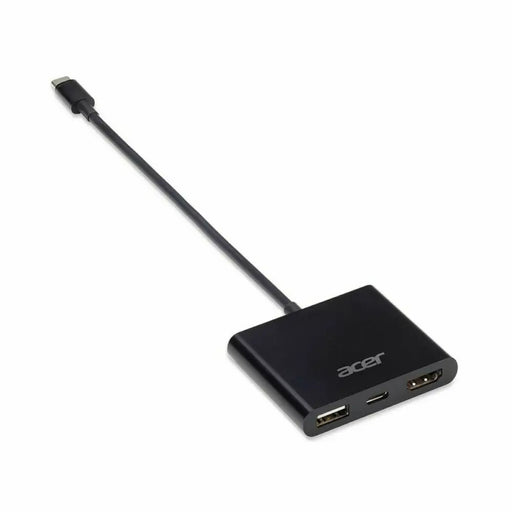 USB-C to HDMI Adapter Acer NP.CAB1A.020 Black - HUB USB<<<Компютър Мрежи и компоненти<<<Компютри|