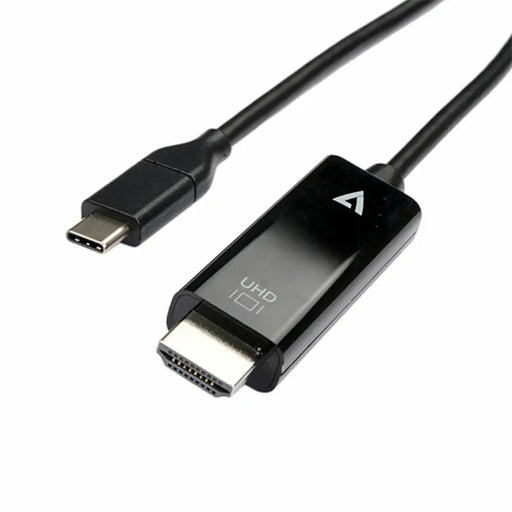 USB-C to HDMI Adapter V7 V7UCHDMI-2M Black - Компютър Кабели и адаптери<<<Компютри|