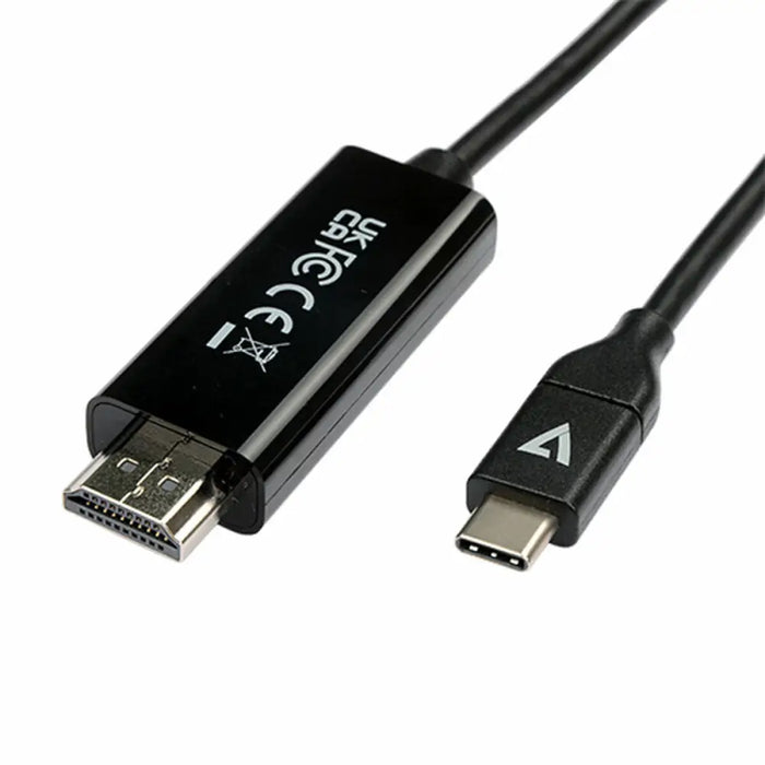 USB-C to HDMI Adapter V7 V7UCHDMI-2M Black - Компютър Кабели и адаптери<<<Компютри|