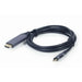 USB-C to HDMI Cable GEMBIRD CC-USB3C-HDMI-01-6 Black Grey 1,8 m - Адаптери<<<Компютър Кабели и адаптери<<<Компютри|