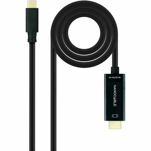 USB-C to HDMI Cable NANOCABLE 10.15.5105 5 m Black - Адаптери<<<Компютър Кабели и адаптери<<<Компютри|