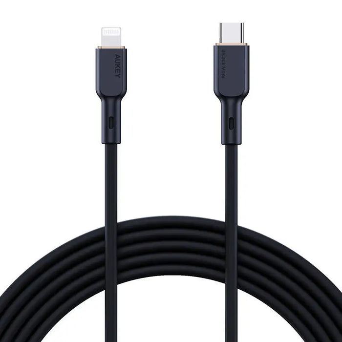 USB-C to Lightning Cable Aukey CB-SCL1 27W 1m (black) - USB-C to Lightning<<<USB cables<<<GSM Accessories<<<InnproXML