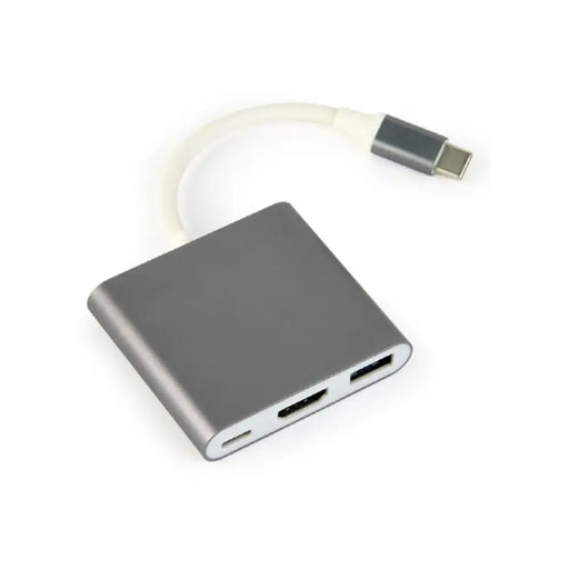 USB C to VGA Adapter GEMBIRD A-CM-HDMIF-02-SG - Компютър Кабели и адаптери<<<Компютри|
