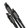 USB cable 3in1 Baseus Tungsten Gold USB to micro USB / USB-C / Lightning 3.5A 1.5m (black) - Combo Cables<<<USB